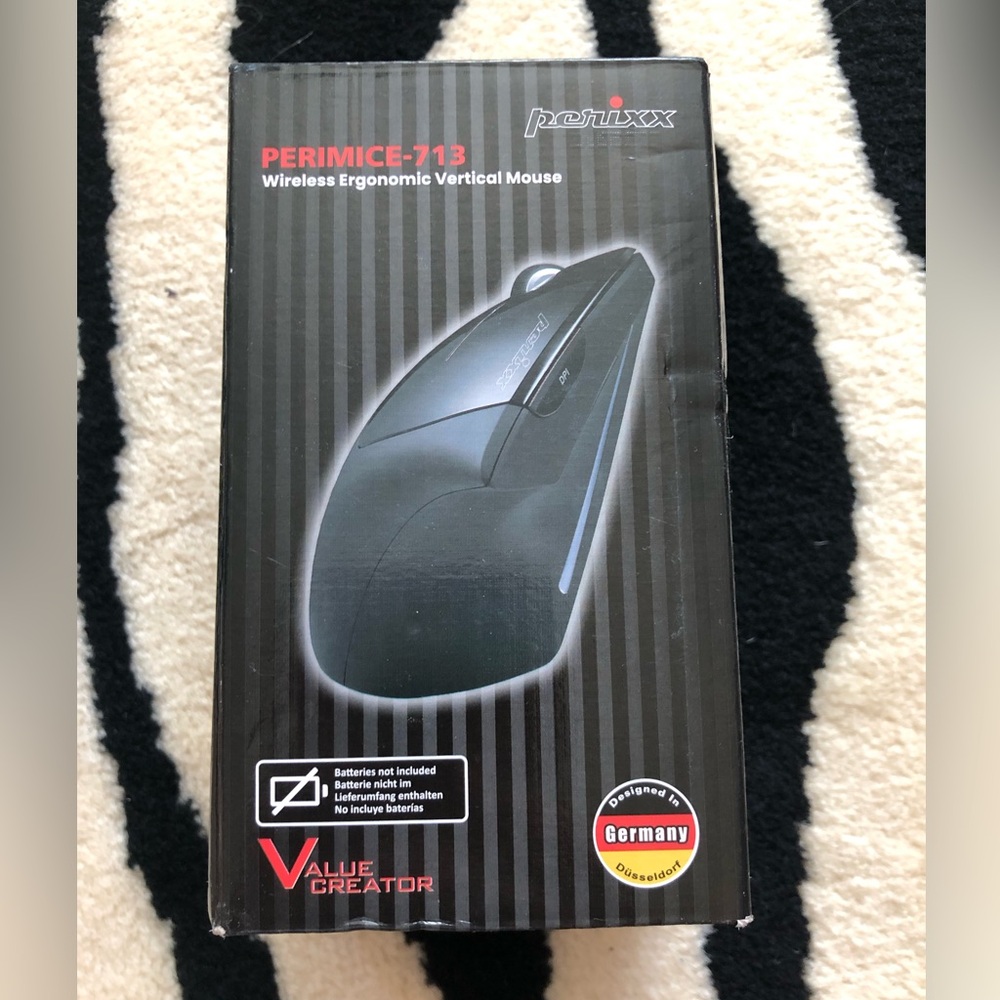 Perixx Perimice-713 2.4GHz Wireless Left Handed Vertical Mouse Ergonomic